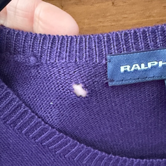 Ralph Lauren Sport Purple Cardigan - Picture 3 of 3